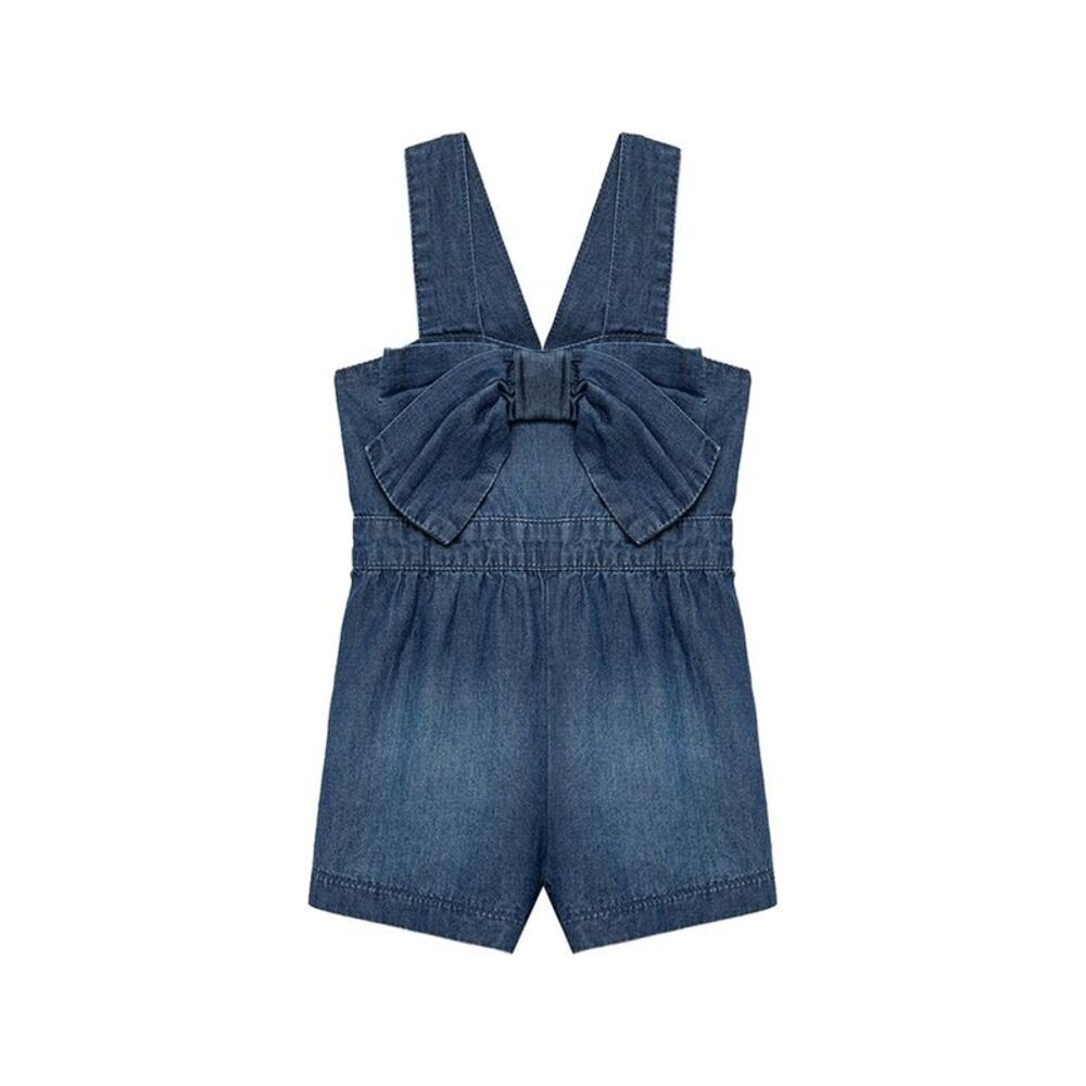 Habitual Girls  Bow Front Romper, Blue